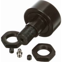 McGill Crowned Metric Cam Follower, Stud Mount Roller, 62mm RD, Screwdriver Slot