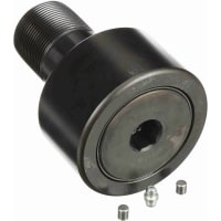 McGill Cam Follower, Cylindrical Steel, 3 1/2 in, 89mm, Lubri-Disc Seal, Hex, CF Series