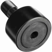 McGill Cam Follower, Crown Steel, 4 in, 102 mm, Lubri-Disc Seal, Hex, CF Series