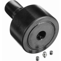 McGill Cam Follower, Crown Steel, 3 1/2 in, 89 mm, Lubri-Disc Seal, Hex, CF Series