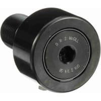 McGill Cam Follower, Cylindrical Steel, 2 1/4 in, 57mm, Lubri-Disc Seal, Hex, CF Series