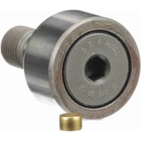 McGill Cam Follower, Cylindrical Steel, 7/8 in, 22 mm, Corrosion Resistant, CF Series