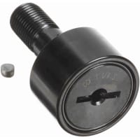 McGill Crowned Cam Follower, Stud Mount Roller, Screwdriver Slot, 1.250'' RD, Sealed