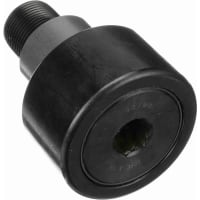 McGill Crowned Cam Follower, Stud Mount Roller, Hex Hole, 3.500'' RD, Sealed