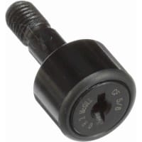 McGill Cylindrical Cam Follower, Stud Mount Roller, 0.688'' RD, Screwdriver Slot