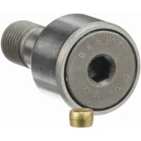 McGill Cylindrical Cam Follower, Stud Mount Roller, Hex Hole, 0.688'' RD, Sealed