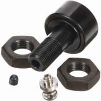 McGill Crowned Metric Cam Follower, Stud Mount Roller, 22mm RD, Hex Hole