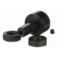 McGill Crowned Metric Cam Follower, Stud Mount Roller, Hex Hole, 22mm RD, Sealed