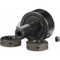 McGill Crowned Metric Cam Follower, Stud Mount Roller, Hex Hole, 26mm RD, Sealed