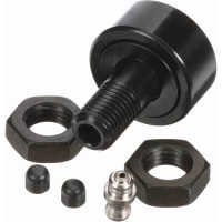 McGill Crowned Metric Cam Follower, Stud Mount Roller, 30mm RD, Screwdriver Slot