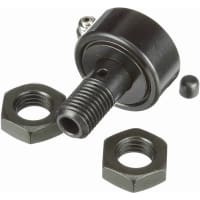 McGill Cylindrical Metric Cam Follower, Stud Mount Roller, Hex Hole, 30mm RD, Sealed