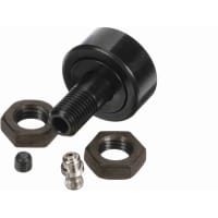 McGill Crowned Metric Cam Follower, Stud Mount Roller, 32mm RD, Hex Hole