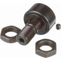 McGill Crowned Metric Cam Follower, Stud Mount Roller, 35mm RD, Screwdriver Slot