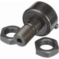 McGill Crowned Metric Cam Follower, Stud Mount Roller, Hex Hole, 40mm RD, Sealed