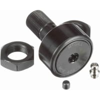 McGill Crowned Metric Cam Follower, Stud Mount Roller, Hex Hole, 40mm RD, Sealed