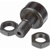 McGill Cylindrical Metric Cam Follower, Stud Mount Roller, Hex Hole, 40mm RD, Sealed