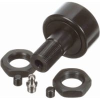 McGill Crowned Metric Cam Follower, Stud Mount Roller, 47mm RD, Screwdriver Slot