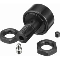 McGill Crowned Metric Cam Follower, Stud Mount Roller, Hex Hole, 47mm RD, Sealed