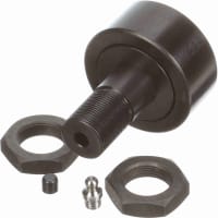 McGill Crowned Metric Cam Follower, Stud Mount Roller, 62mm RD, Hex Hole