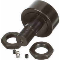 McGill Crowned Metric Cam Follower, Stud Mount Roller, 80mm RD, Screwdriver Slot