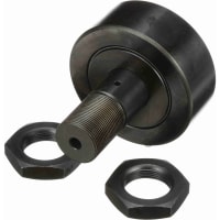 McGill Crowned Metric Cam Follower, Stud Mount Roller, Hex Hole, 90mm RD, Sealed