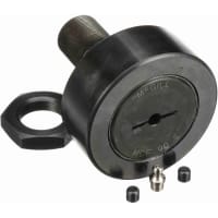 McGill Crowned Metric Cam Follower, Stud Mount Roller, 90mm RD, Screwdriver Slot