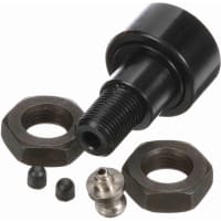 McGill Crowned Metric Cam Follower, Stud Mount Roller, 22mm RD, Screwdriver Slot