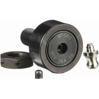 McGill Crowned Metric Cam Follower, Stud Mount Roller, Hex Hole, 26mm RD, Sealed