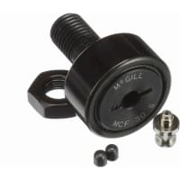 McGill Crowned Metric Cam Follower, Stud Mount Roller, 30mm RD, Screwdriver Slot