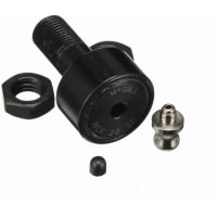 McGill Crowned Metric Cam Follower, Stud Mount Roller, Hex Hole, 22mm RD, Sealed