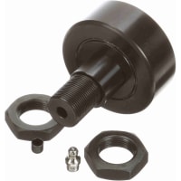 McGill Crowned Metric Cam Follower, Stud Mount Roller, Hex Hole, 72mm RD, Sealed