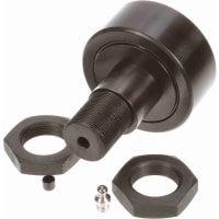 McGill Crowned Metric Cam Follower, Stud Mount Roller, Hex Hole, 80mm RD, Sealed