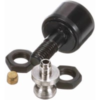 McGill Crowned Metric Cam Follower, Stud Mount Roller, 13mm RD, Screwdriver Slot