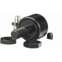 McGill Crowned Metric Cam Follower, Stud Mount Roller, 16mm RD, Screwdriver Slot