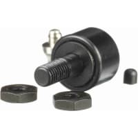 McGill Cylindrical Metric Cam Follower, Stud Mount Roller, 16mm RD, Screwdriver Slot