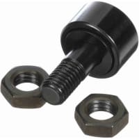 McGill Cylindrical Metric Cam Follower, Stud Mount Roller, 19mm RD, Hex Hole