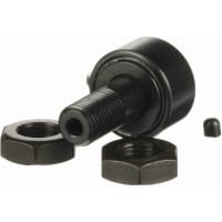 McGill Crowned Metric Cam Follower, Stud Mount Roller, Hex Hole, 22mm RD, Sealed