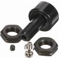 McGill Crowned Metric Cam Follower, Stud Mount Roller, Hex Hole, 22mm RD, Sealed