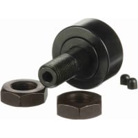 McGill Crowned Metric Cam Follower, Stud Mount Roller, 26mm RD, Screwdriver Slot