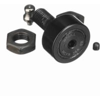 McGill Crowned Metric Cam Follower, Stud Mount Roller, 26mm RD, Hex Hole