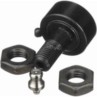 McGill Crowned Metric Cam Follower, Stud Mount Roller, Hex Hole, 26mm RD, Sealed