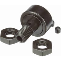 McGill Crowned Metric Cam Follower, Stud Mount Roller, 30mm RD, Screwdriver Slot