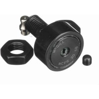 McGill Crowned Metric Cam Follower, Stud Mount Roller, 30mm RD, Hex Hole