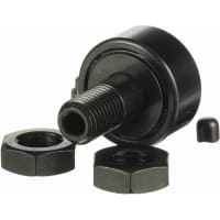 McGill Cylindrical Metric Cam Follower, Stud Mount Roller, Hex Hole, 30mm RD, Sealed