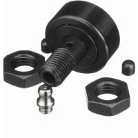 McGill Crowned Metric Cam Follower, Stud Mount Roller, 32mm RD, Screwdriver Slot