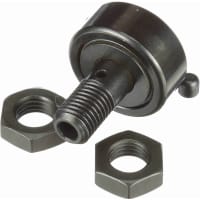 McGill Cylindrical Metric Cam Follower, Stud Mount Roller, Hex Hole, 32mm RD, Sealed