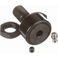 McGill Cylindrical Metric Cam Follower, Stud Mount Roller, 35mm RD, Hex Hole