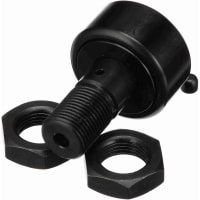 McGill Crowned Metric Cam Follower, Stud Mount Roller, 40mm RD, Screwdriver Slot