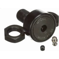 McGill Crowned Metric Cam Follower, Stud Mount Roller, Hex Hole, 40mm RD, Sealed