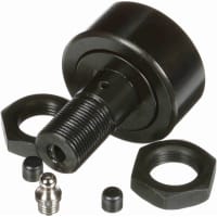 McGill Crowned Metric Cam Follower, Stud Mount Roller, 52mm RD, Screwdriver Slot